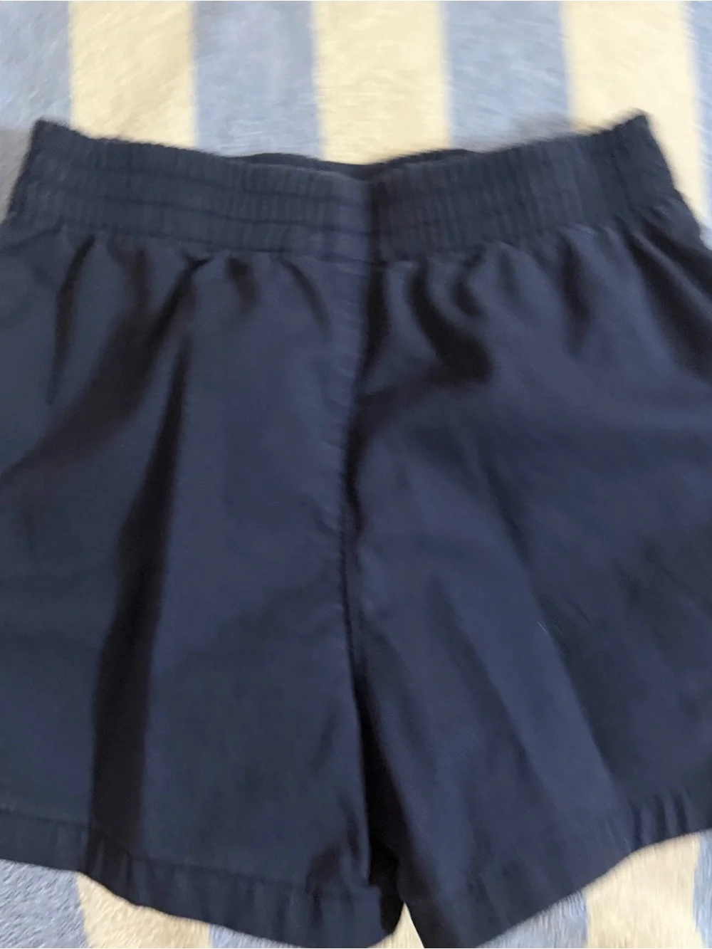 Ralph Lauren Size 12 Months Navy Elastic Waist Pull-On Kids Shorts